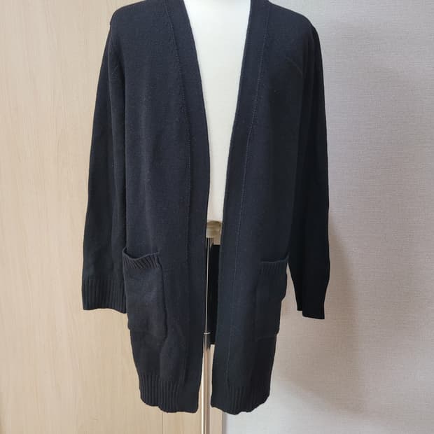 에이치커넥트 H:CONNECT 남자 니트 롱 가디건 105 블랙 