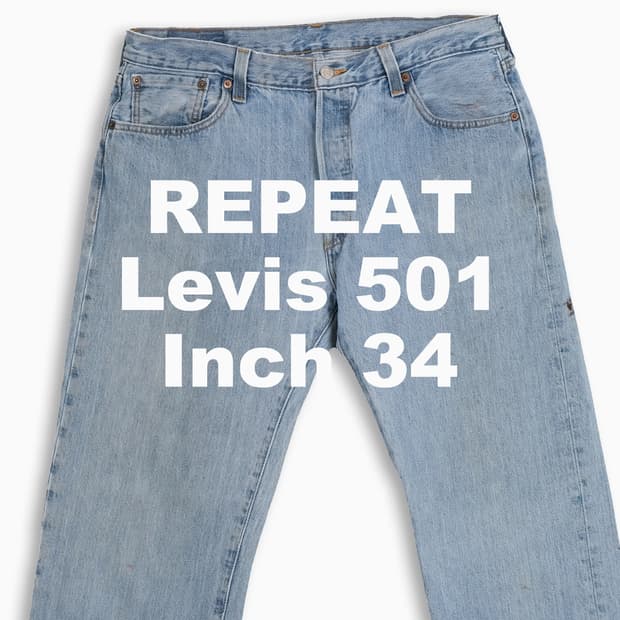 빈티지 리바이스 501 연청 34 인치 LV50136542