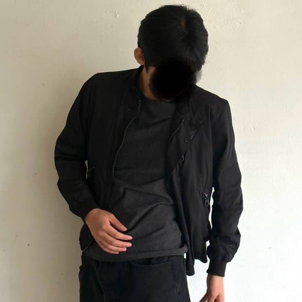 N.HOOLYW Diagonal Line Blouson 