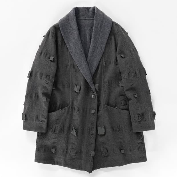 빈티지 이세이 미야케 Haat 울 숄 코트