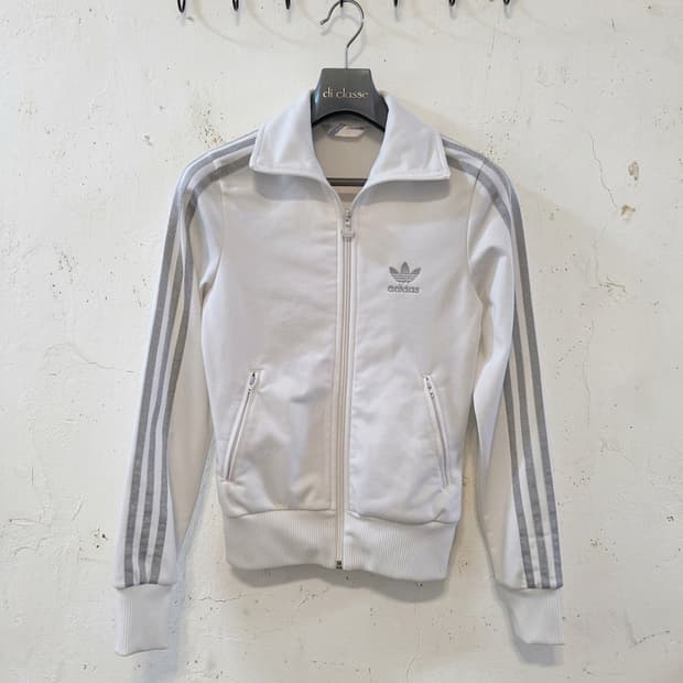 아디다스 파이어버드 화이트 실버 빅로고 트랙탑 085