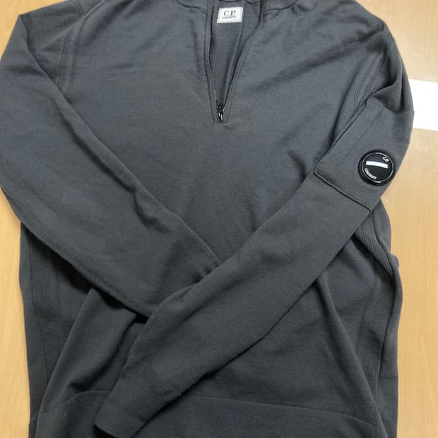 씨피컴퍼니 버진 울 니트 집업 100사이즈 한글택