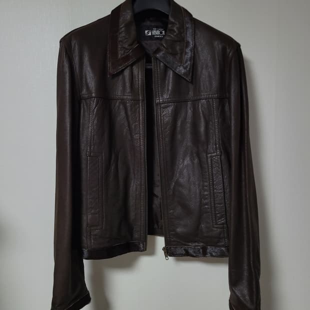 90s cow leather 송치 jacket