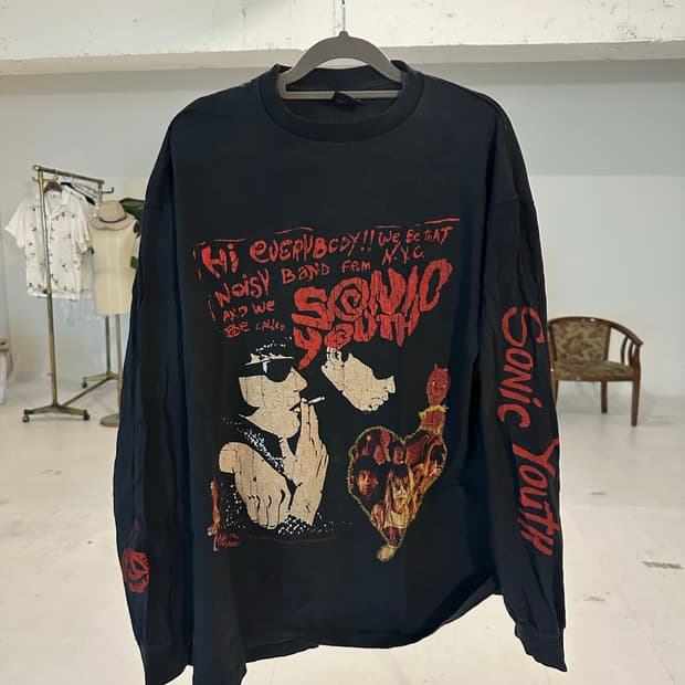 빈티지 락티 밴드티 