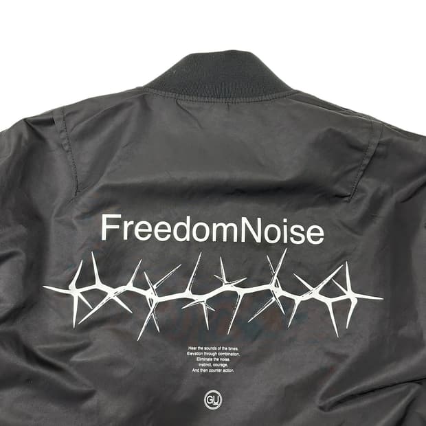 GU × 언더커버 프리덤노이즈 MA-1 봄버 자켓