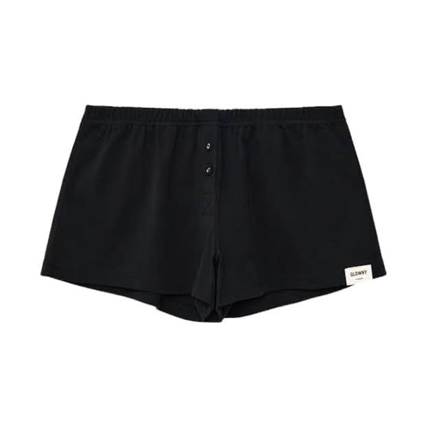 글로니 버튼 플라이 미니 쇼츠 블랙 판매해요