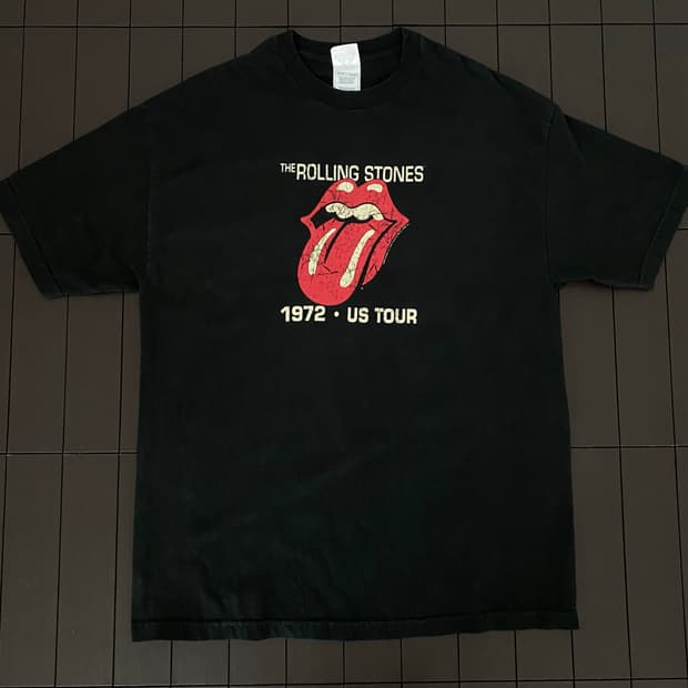 (XL) 00s 롤링스톤즈 1972 투어 밴드티 티셔츠
