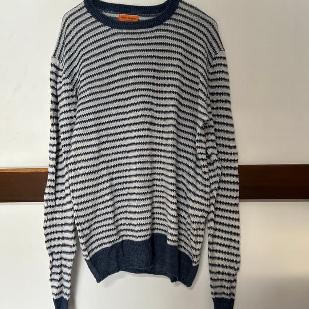 Blue striped sweater