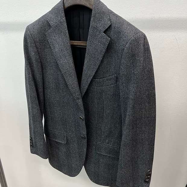 95) 맨온더분 체크 울자켓 