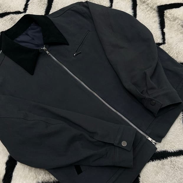 [M]드로우핏 콘트라스트 워크 트러커 자켓/다크 그레이