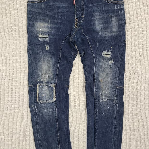 DSQUARED2 진청 디스트로이드 데님 팬츠