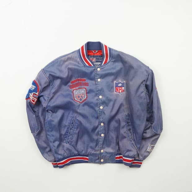 80s NFL 자이언츠 올드스쿨 스타디움 자켓 XL A1129