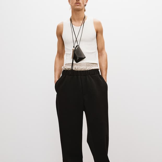 렉토 25SS 와이드 밴딩 루즈핏 스웻팬츠 블랙