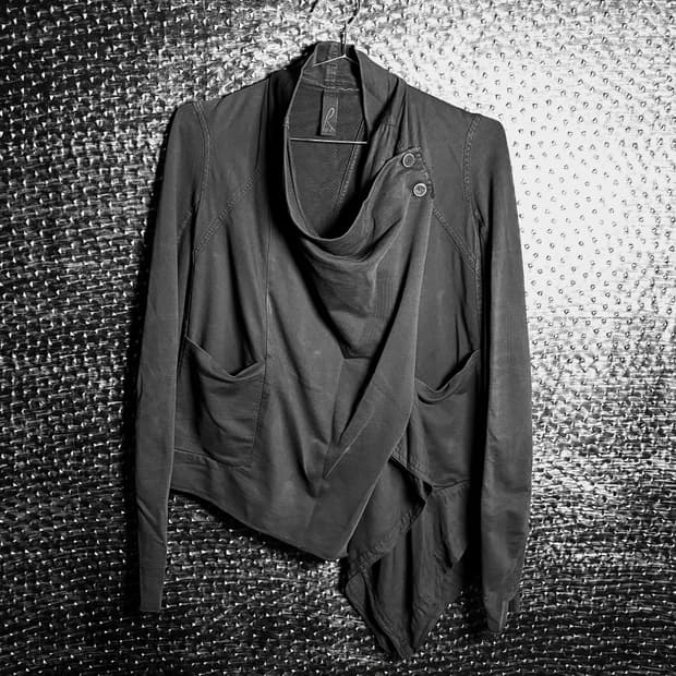 Drape layered jacket