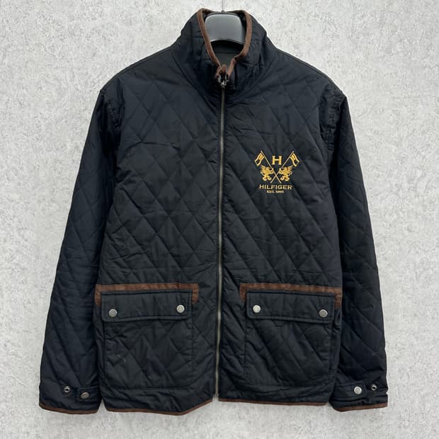 95 타미힐피거 남자 양면 리버서블 퀼팅 점퍼