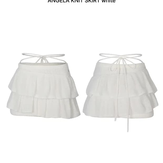 페인오어플레져 안젤라 니트 스커트 (새상품)