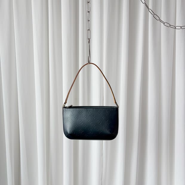 루이비통 블루 모노그램 매트 파울러 숄더백