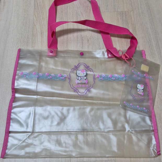 빈티지 고전 산리오 인어 헬로키티 비치백 가방