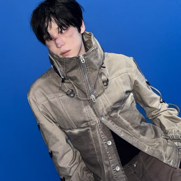 25fw DENIM MOTORCYCLE UTILITY JACKET