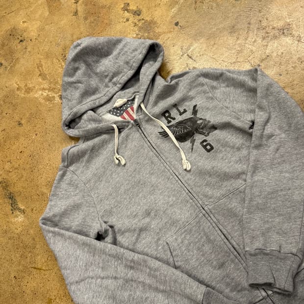 폴로 랄프로렌 데님앤서플라이 그레이 후드집업