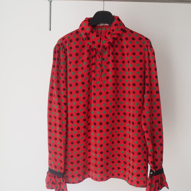 YVES SAINT LAURENT pattern blouse 