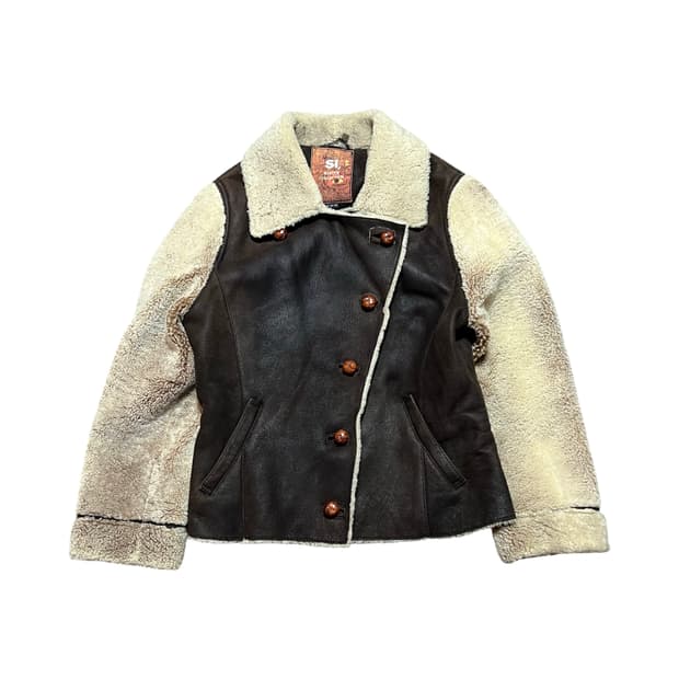 이테리 시어링 무스탕 자켓