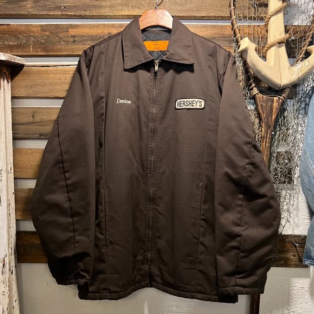 [M]90's Made in USA 허쉬 팩토리 브라운 워크자켓