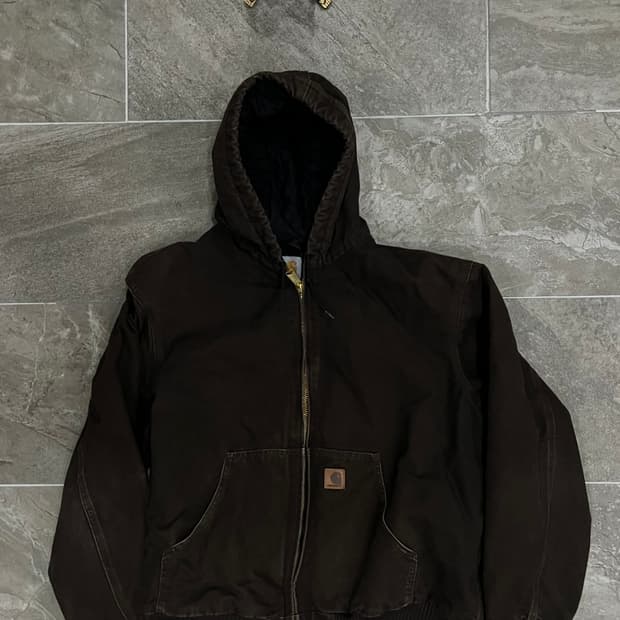 (XL) 칼하트 덕 액티브 후드자켓 J130 DKB 다크브라운