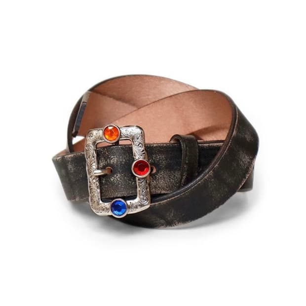 캐피칼 오일드 레더 잼스톤 벨트