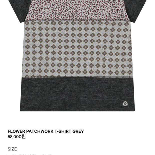 COUSEIO FLOWER PATCHWORK T-SHIRT 