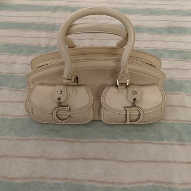 빈티지 디올 볼링백 토트백 정품