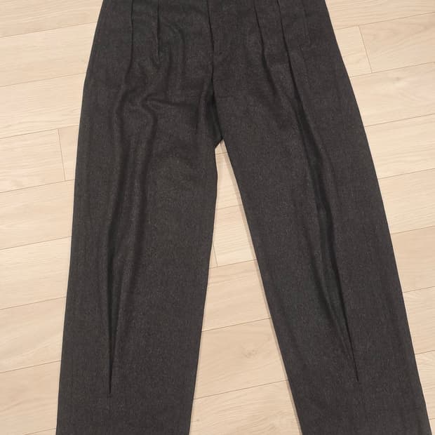 youth 유스 캐시미어 혼방 루즈 플리츠 팬츠