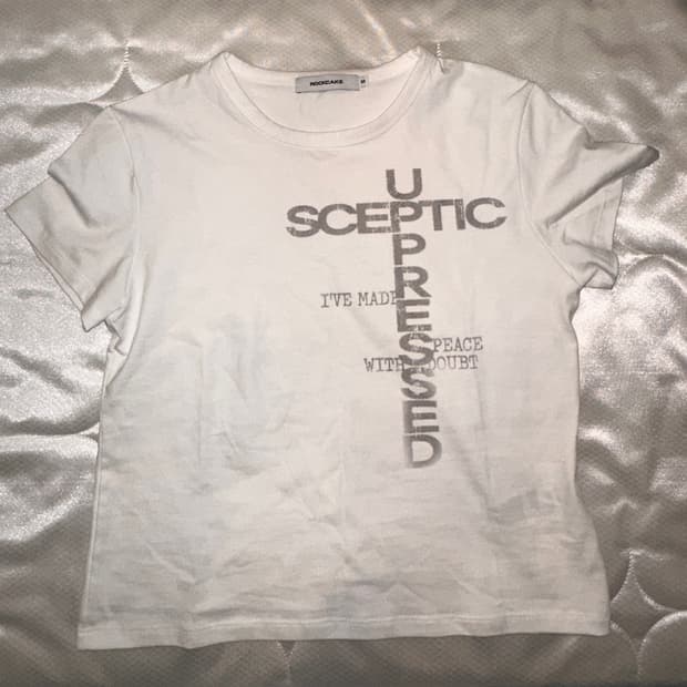 락케이크 Sceptic Crop Top - White (S)