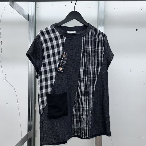 check pannel mix one pocket top