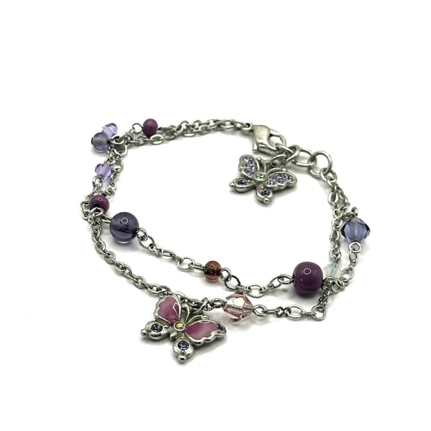 Annasui purple  butterfly bracelet
