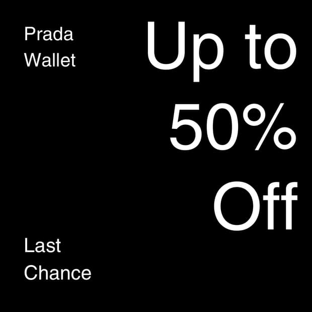 PRADA Black Leather Wallet
