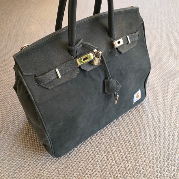 [역작, 희귀] 칼하트x그레잇랜드 버킨백 오마주 덱 밀리터리 텐트 칸바스