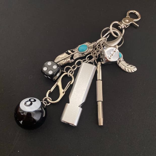 아메카지 무드 멀티 참 키링 