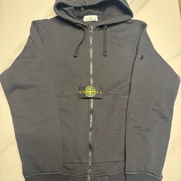 [XL]26SS 스톤아일랜드 블랙 후드집업