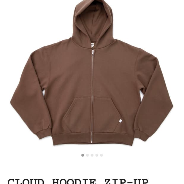 77c 후드집업 브라운 XL