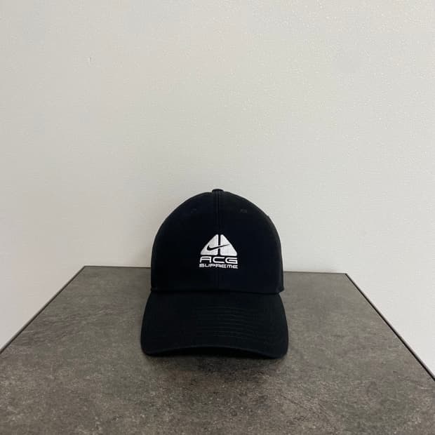 Supreme x Nike 슈프림x나이키 ACG 워시드 블랙 볼캡 모자