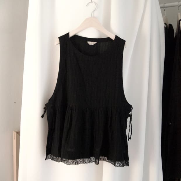 [SAMANSA MOS2] cotton lace sleeveless