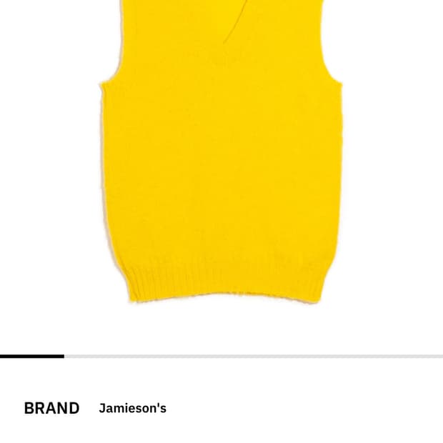 jamieson's/Solid V Neck Brushed Vest