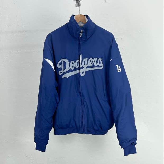 mlb 마제스틱 로얄 블루 la 다저스 자켓