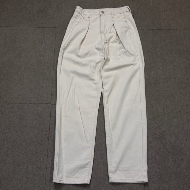 CLASSICAL ELF japan 핀턱 하이웨스트 세미와이드 데님 