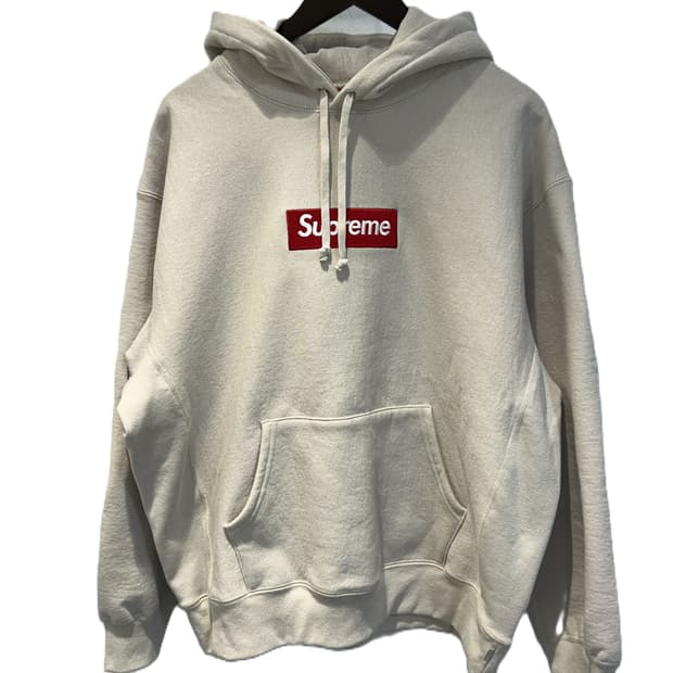 슈프림 박스 로고 후드 티셔츠 오트밀