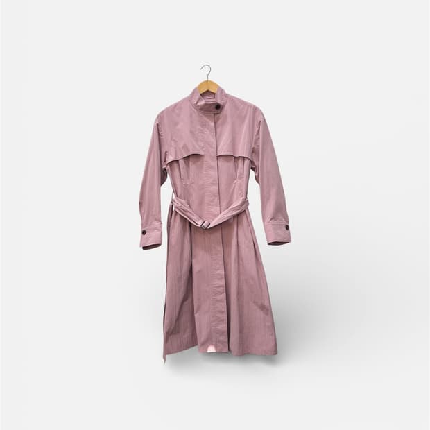 질스튜어트 바스락 벨티드 트렌치 코트 66 연핑크