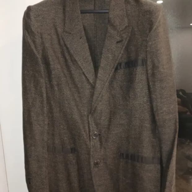 DRIES VAN NOTEN COTTON LINEN JACKET