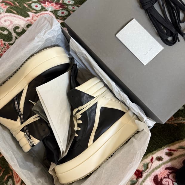 릭오웬스/메가 범퍼 지오바스켓/42