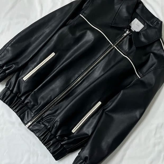 S) 유스(YOUTH) 22FW OVERSIZED FAUX LEATHE